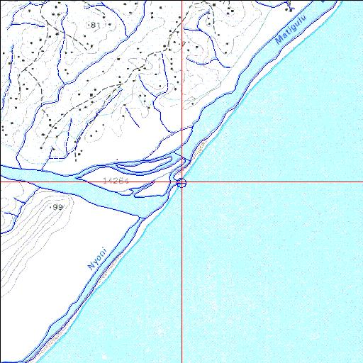 Matigulu/Nyoni Permanently open estuary.
